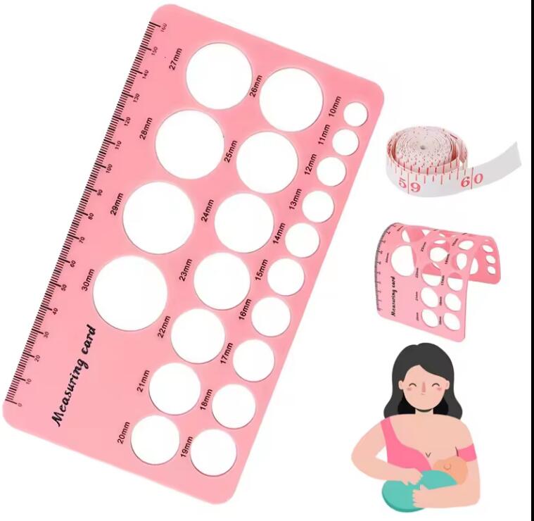 Nipple Rulers Flange Inserts Sizing Measurement Tool for Breast
