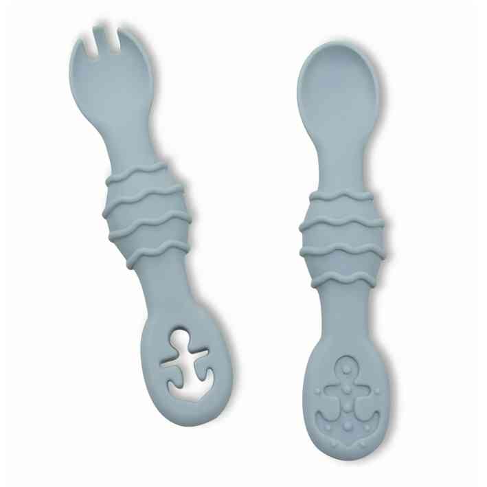 Chewable Baby Utensils for Self-Feeding Silicone Baby Utensils, Kids Utensils for Over 6 Months Babies